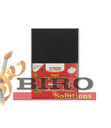 Fetru autoadeziv, 20x30cm, 180g/m2, negru, 5 foi, MAXI